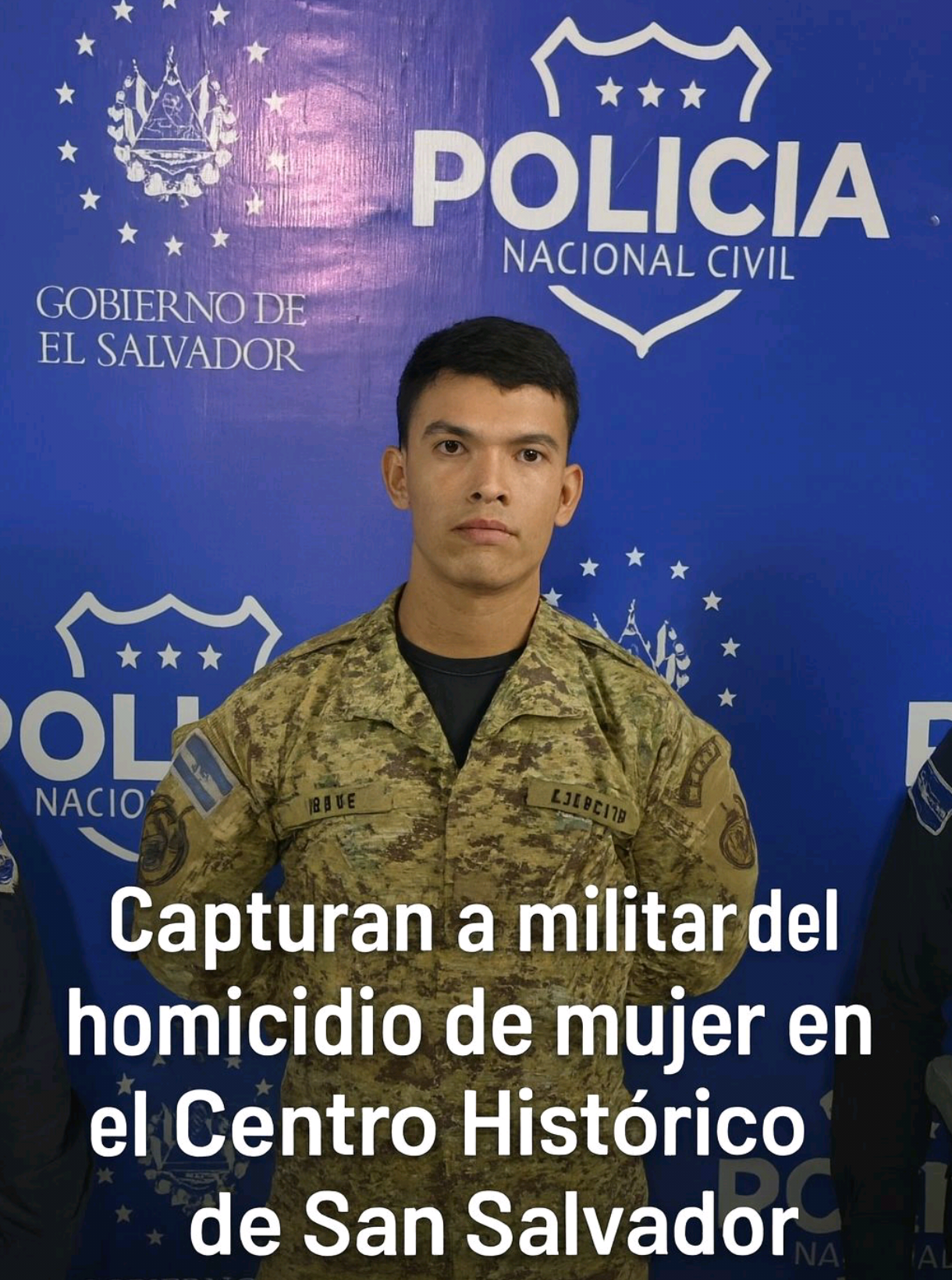 PNC captura al soldado identificado como, Derman Benítez, quien disparó 