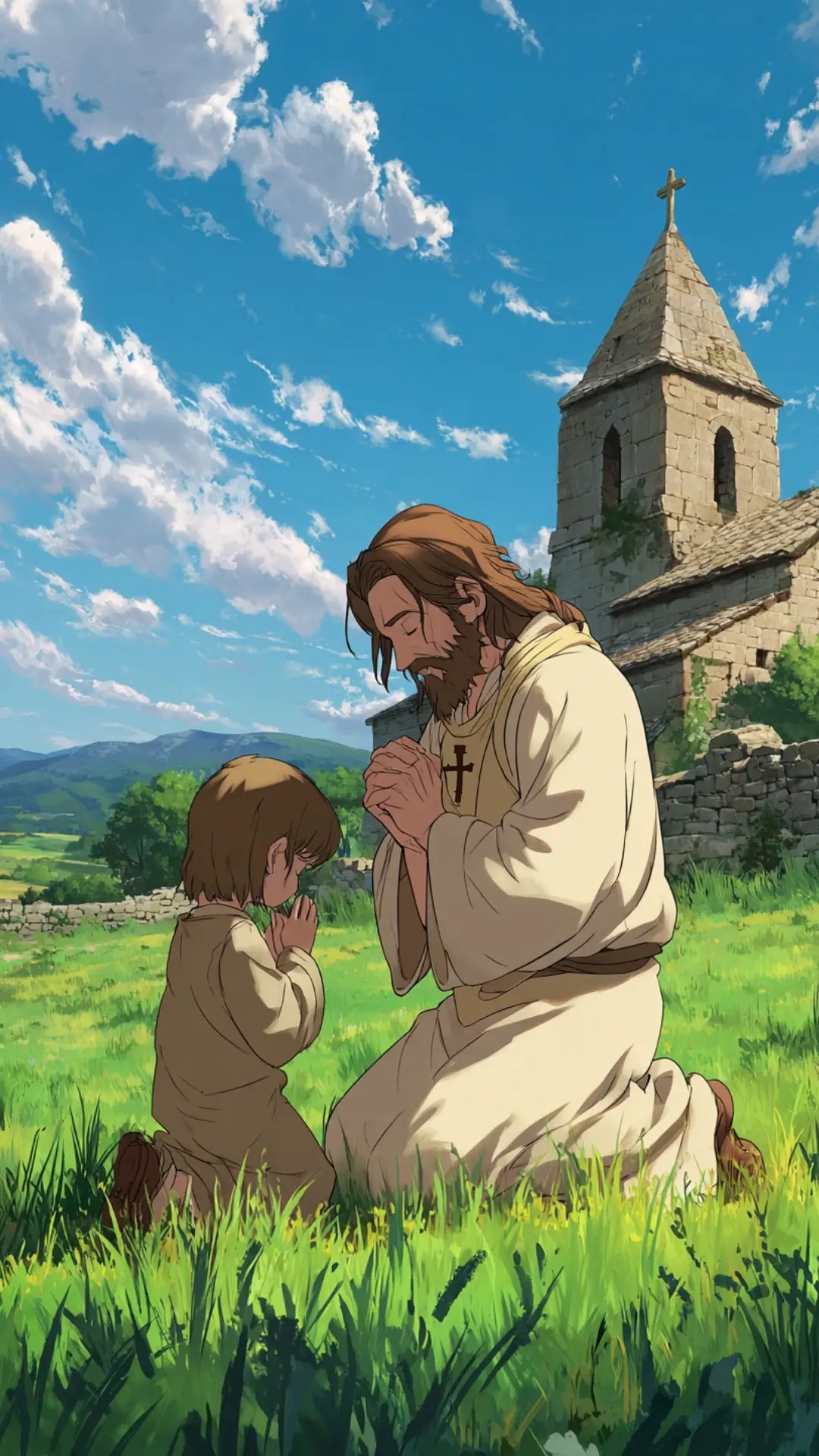 Fond décran de Jésus #creatorsearchinsights #priere #enfants #Dieu #amen