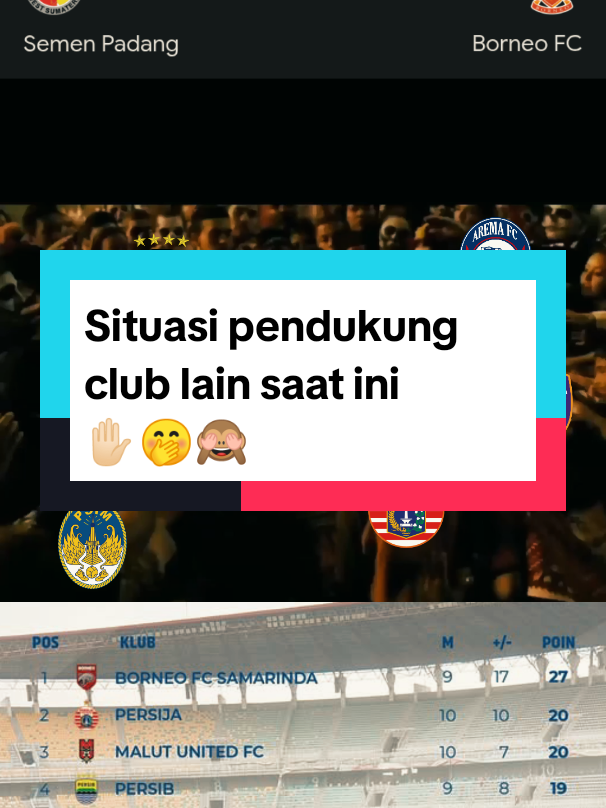 pasti jagokan padang buat menang🙈🤭 #semenpadangfc #persibbandung #persija #arema #fyp 