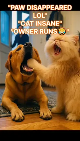Our Golden Retriever has his mouth wide open and our brave(?) cat just puts her paw right in!😱 At that moment, the Retriever playfully and gently closes his mouth, and the cat casually pulls out LOL Me (the owner) seeing this rushes over laughing😂 These two are truly best friends💕 ⚠️ Safety Notice: - The dog and cat in this video are longtime companions - The dog is gently playing and did not actually bite - Owner was always watching to ensure safety - DO NOT TRY THIS! Not all pets are thi #CatsAndDogs #GoldenRetriever #FunnyPets #CatDog #PetComedy