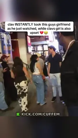 clav INSTANTLY took this guys girlfriend as he just watched, while clavs girl is also upset 💔😭 #cuffem #clavicular 