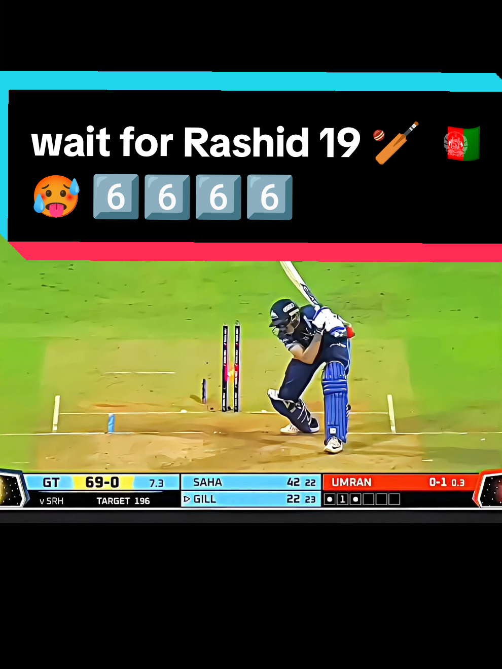 wait for Rashid 19 🏏 🇦🇫 🥵 6️⃣6️⃣6️⃣6️⃣ #Rashid #wait_for_end #batting #cricket #fyp @Rahim Sediqi 