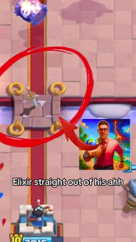 Pulling elixir straight out of hisbahh. At least he didnt have megaknight #clashroyale #clashroyalemoments #clashroyaledaily #viral #fyp 