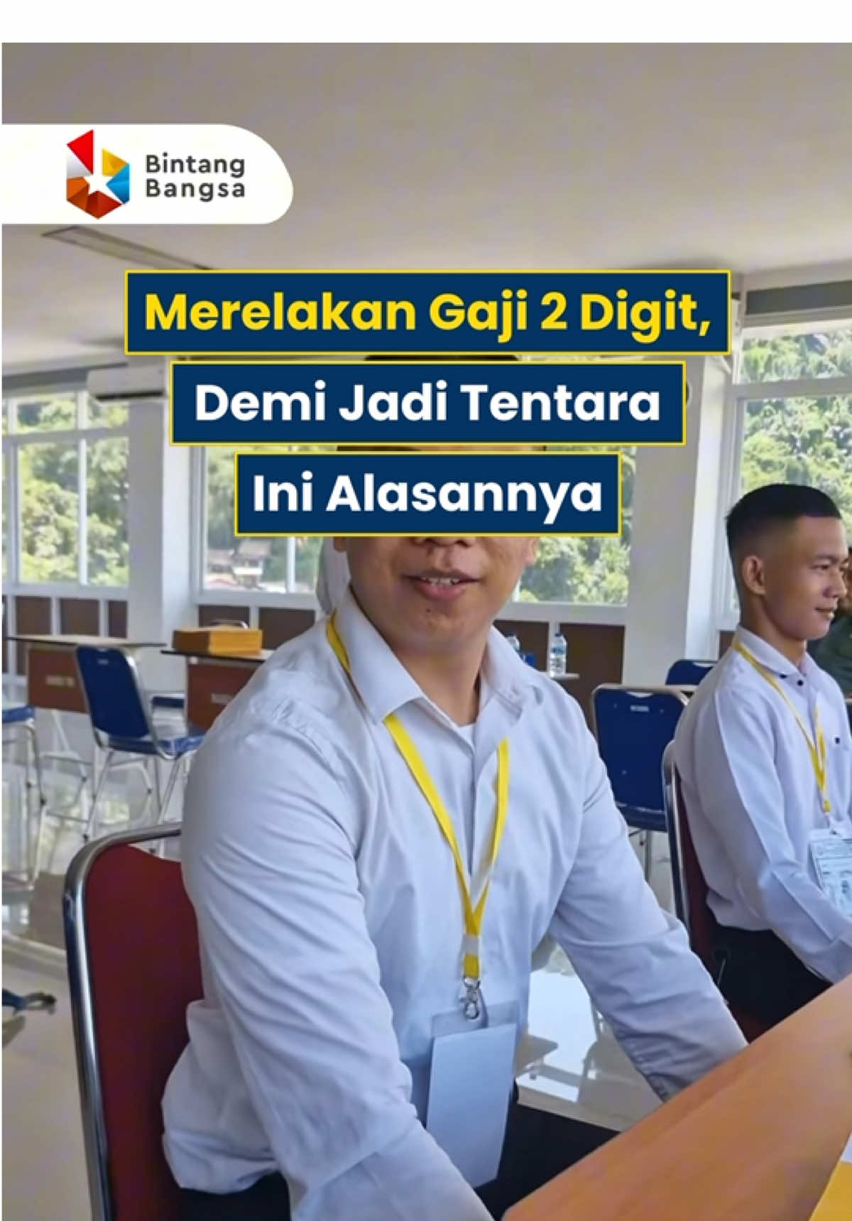 Pria Ini Relakan Gaji 2 Digitnya Demi Jadi Perwira‼️😱 - - - Follow @bintangbangsa.id untuk info TERUPDATE seputar Penerimaan AKPOL/Akademi TNI/SMA Semi-militer/UNHAN/Sekolah Kedinasan 2026✨ 📌 Mau lolos seleksi AKPOL, Akademi TNI, SMA Semi-militer, UNHAN atau Sekolah Kedinasan? 📩 Persiapkan dirimu bersama Bintang Bangsa! DM kami sekarang atau klik link di bio 😉 #papktni #tni #perwirakarir 