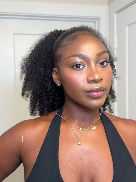 DIY ponytail - loveee a pony down🤏🏾 Search your perfect match hair extensions at link below www.curlsqueen.com SKU: [DP204]  Hair Texture:water jerry curly Hair length:20 inches #ponytail #curlyhairstyle #curlsqueen