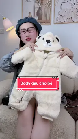 Bộ body gấu dễ thương cho bé #thoitrangthudongchobe #bodyxinhchobe #bodygauchobe #bodylonggauchobe 