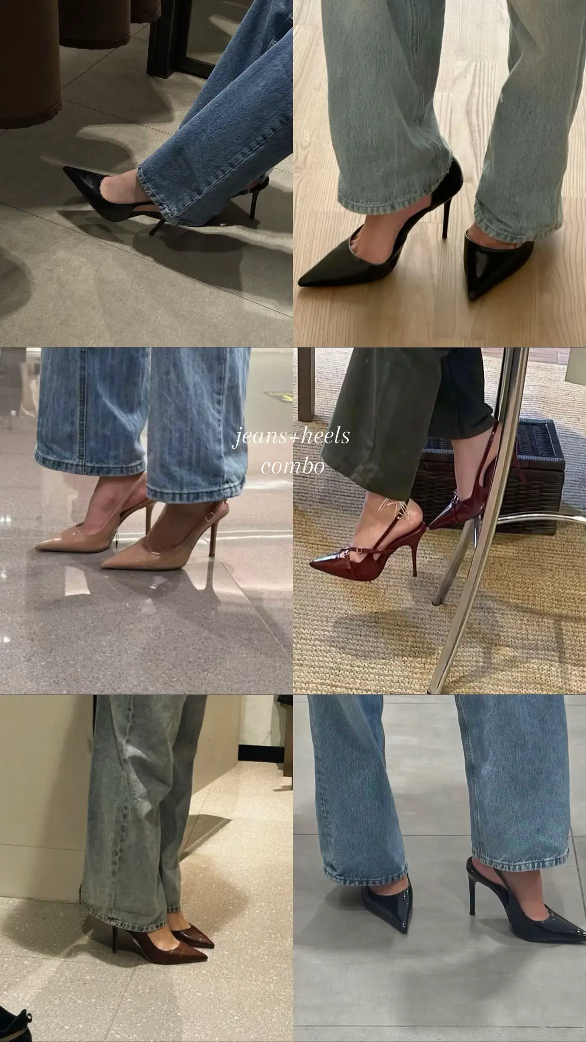 heels + jeans combo 🙌 #heelsandjeans #jeansandheels 