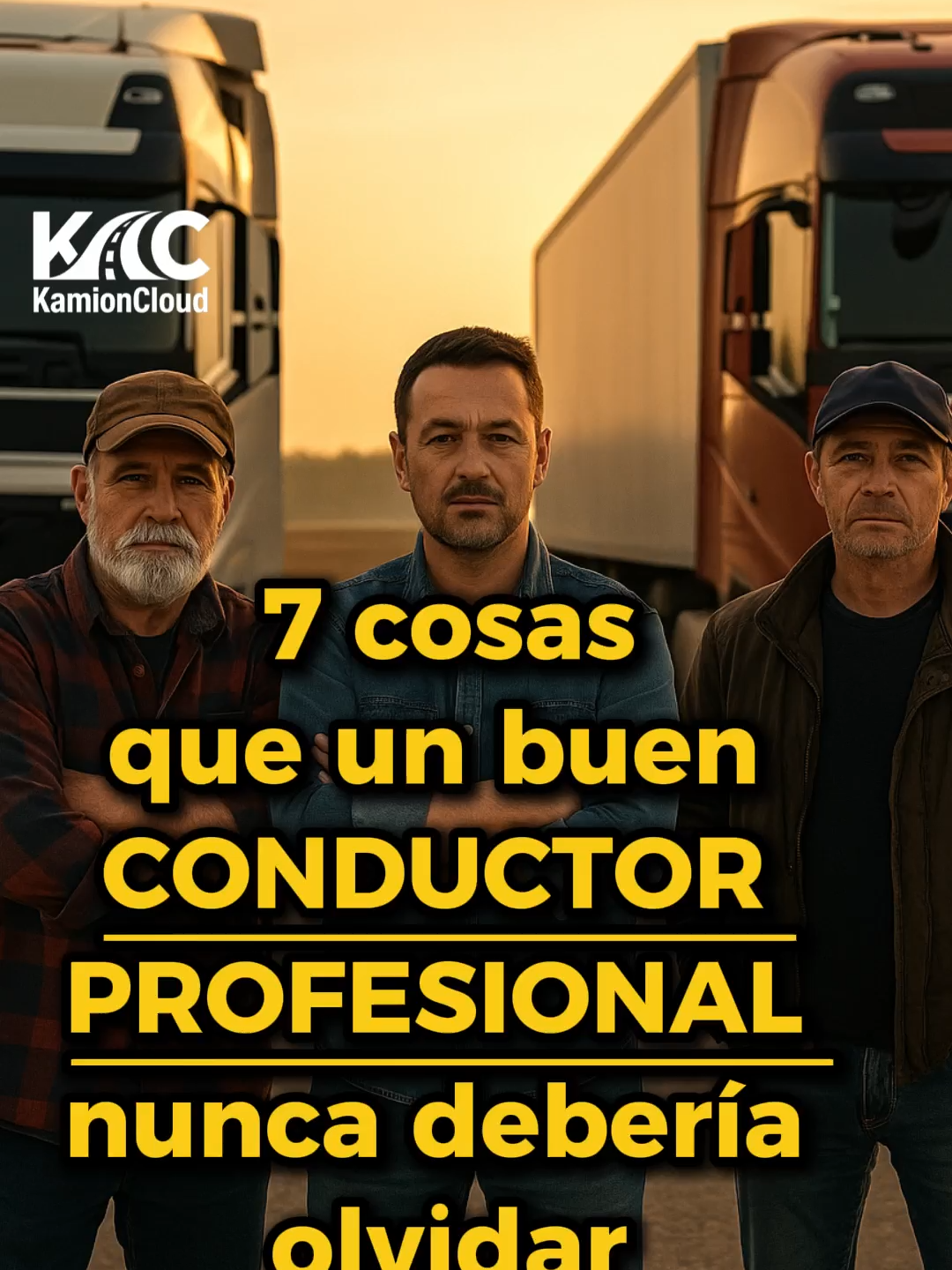 7 cosas que un buen chófer nunca debería olvidar 👇 Tu salud vale más que una entrega. Sin descanso no hay reflejos. Y el respeto… empieza por uno mismo. Ser profesional también es saber cuándo parar. #kamioncloud #camioneros #transporte #profesionalidad #trabajoreal #rutas #vidaenlaruta #truckerspain
