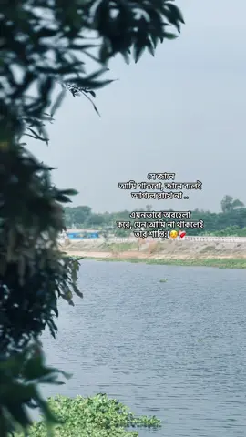 সে জানে  আমি থাকবো, জানে বলেই  আগলে রাখে না .. এমনভাবে অবহেলা করে, যেন আমি না থাকলেই তার শান্তি !!☺️❤️‍🩹#foryou #sadvibes #viral #fyp #views 