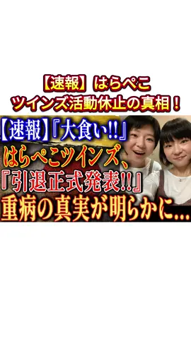 【速報】はらぺこツインズ活動休止の真相！#はらぺこツインズ 