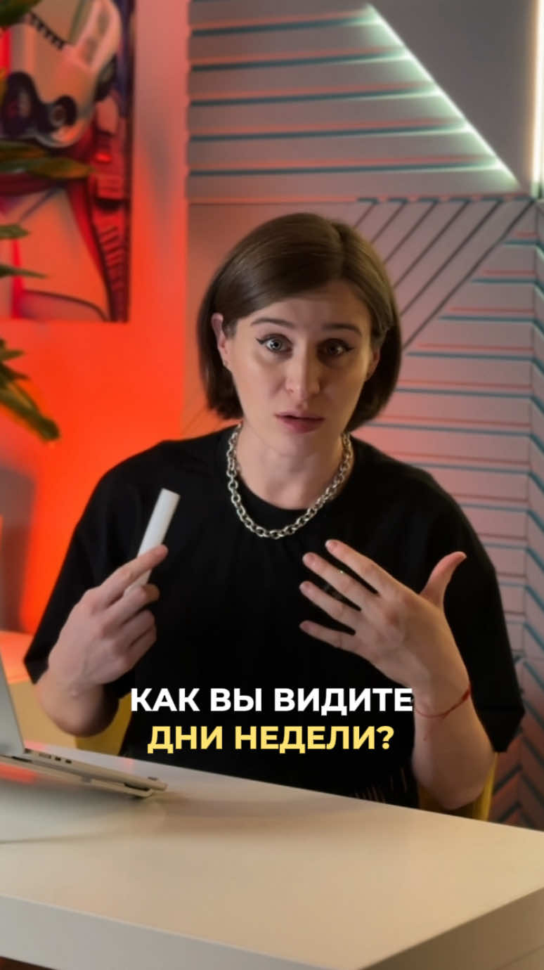 Как вы представляете дни недели и месяцы в году?