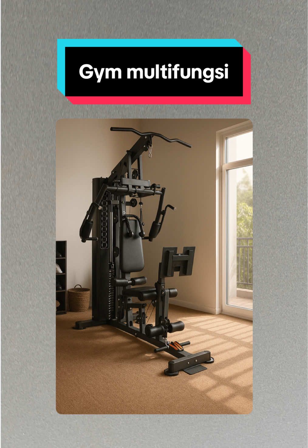 Alat fitness Home gym 1 sisi Plus Alat Gym Multifungsi Homegym 1 sisi Alat Gym Rumah Beban 75 kg#alatfitness #homegym #alatgymmultifungsi #promoguncang1111 #mrmarket 