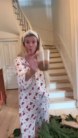 Garland 101 powered by pjs, coffee, and my husband’s commentary 🤪