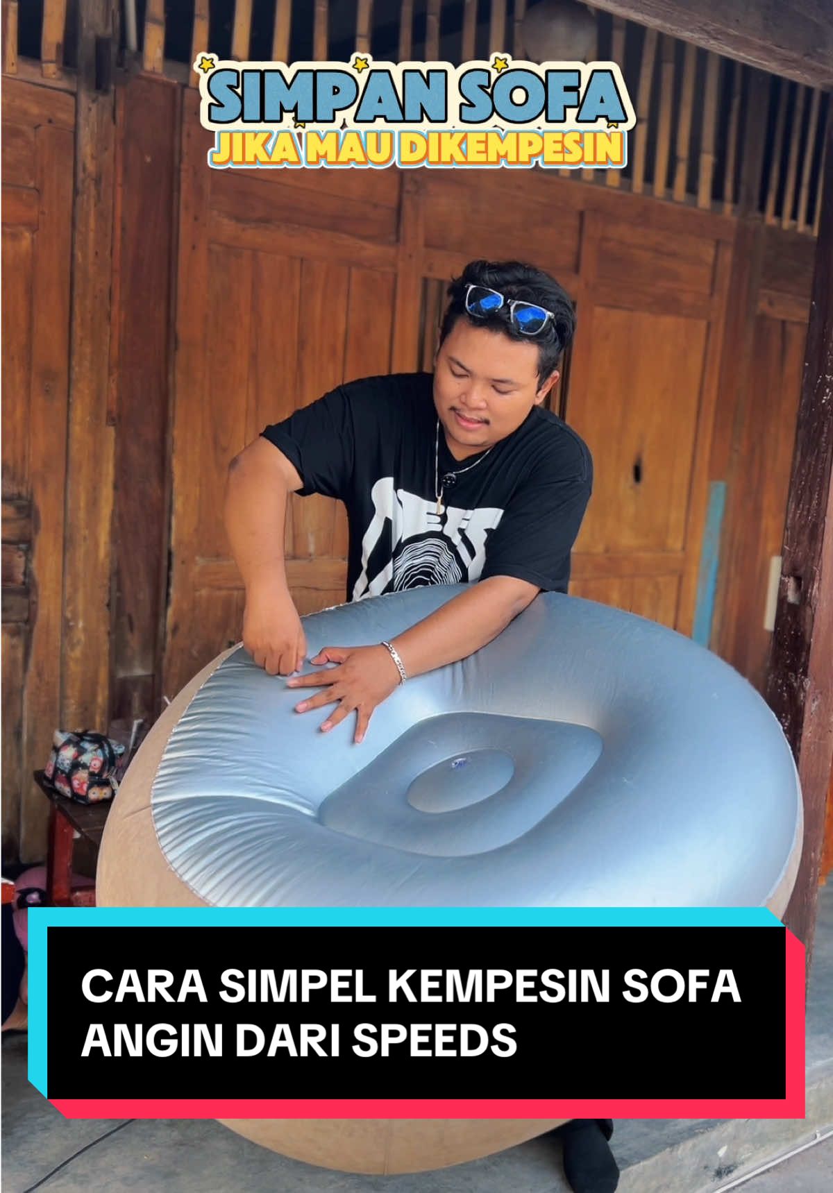 Gampang untuk kempesin dan beresin sofa angin speeds ini ! portable bisa dibawa kemana mana #promoguncang1111 #sofa #sofaangin #beanbag #wcahyo 