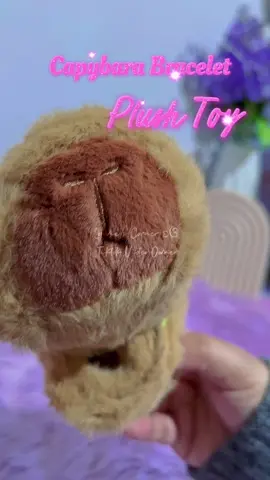 Cute Capybara Plush Bracelet Toy for Kids 🧸 #capybara #plushtoys #toysforkids #capybarabracelet #cuteplushie 