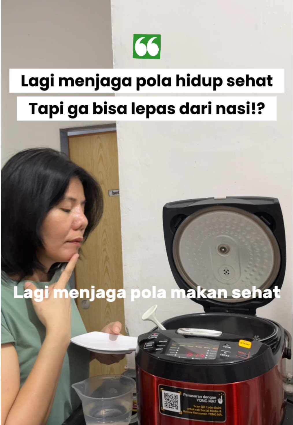 Diet itu mesti nyaman 🥰 Happy banget menjalani diet atau hidup sehat sejak konsumsi Porang Cassava Rice dari Dailymeal. Diet tapi makan dengan porsi biasa, kenyang lebih lama 👌 #Dailymeal #nasiporang #berasporang #Diet #healthycarbs 