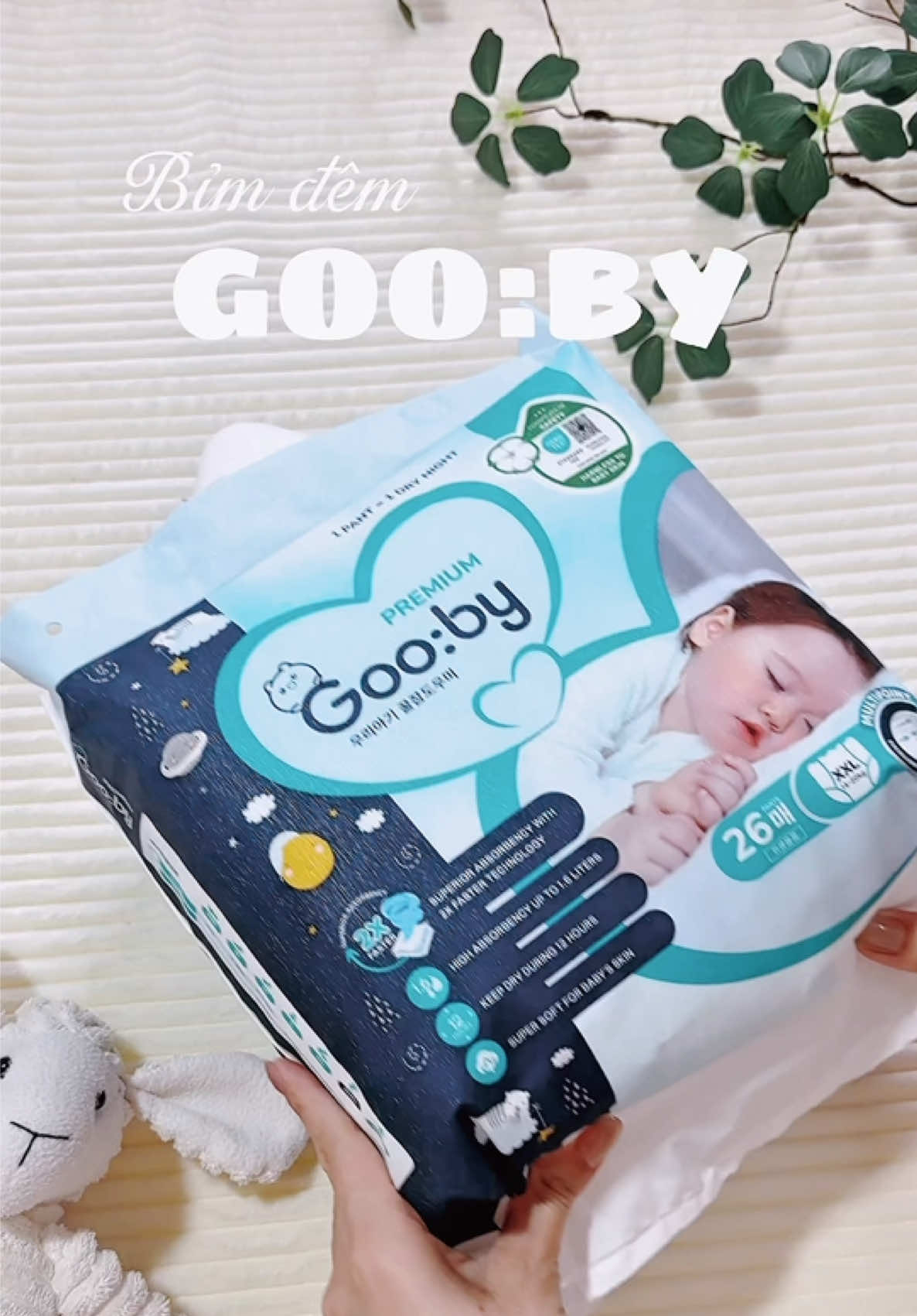 Bỉm đêm thì cở này mới đã cái nư chứ 👏👏 quà lại xịn đét GooBy mãi đỉnh 🥰#meminca #bimdem #tienganhchobe #gooby #bimgoobydem 