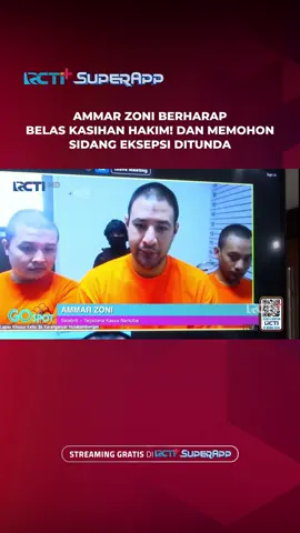 Pernyataan kuasa hukum Ammar Zoni bahwa kliennya belum menulis nota pembelaan, mengingat keterbatasan fasilitas yang ada di nusakambangan Cek link rcti.plus/gratisstreaming #RCTIPlusSuperApp #GoSpotRCTI #AmmarZoni