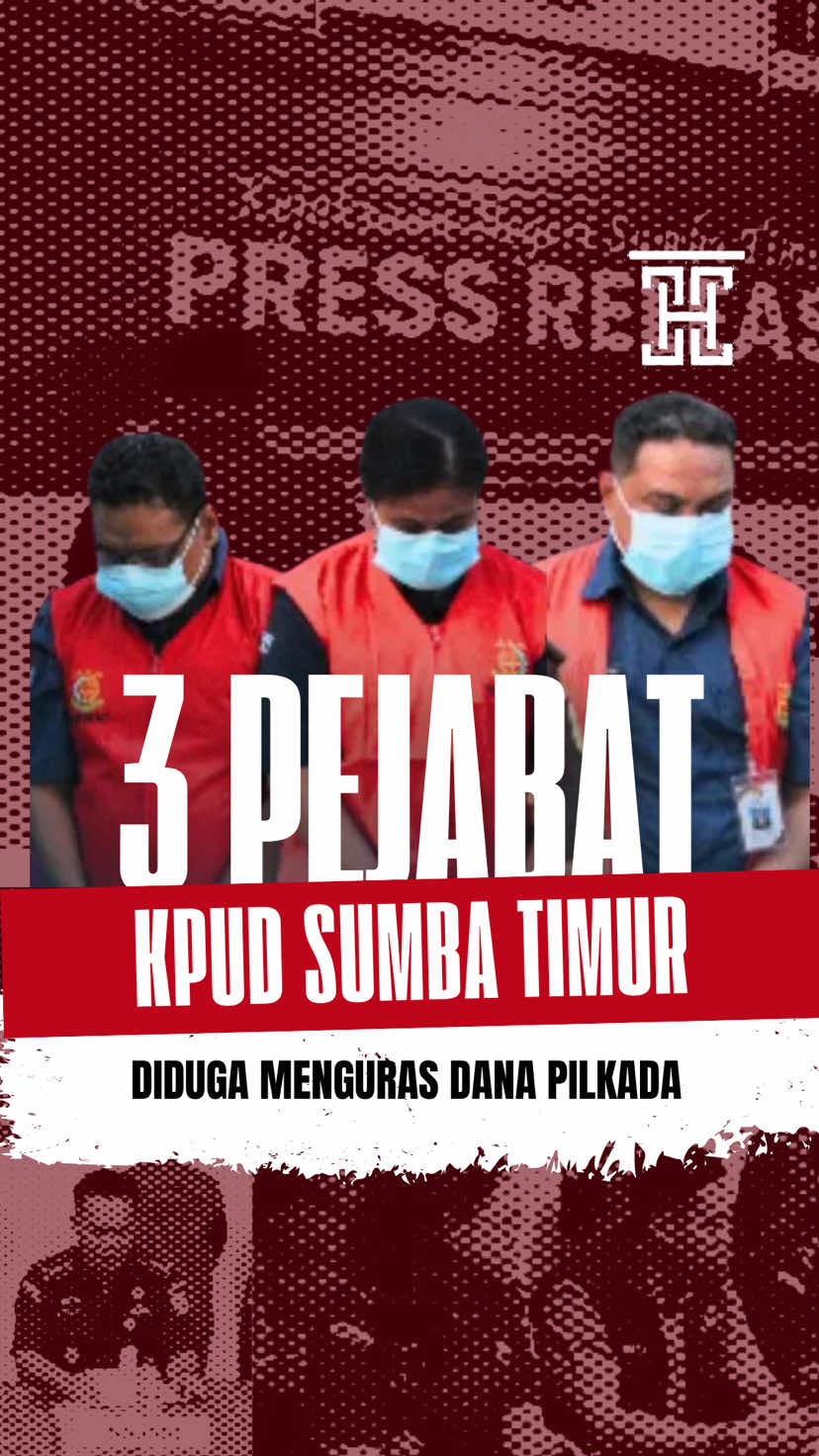 Kejaksaan Negeri (Kejari) Sumba Timur menetapkan tiga pejabat Komisi Pemilihan Umum (KPU) Sumba Timur sebagai tersangka kasus dugaan korupsi anggaran Pilkada 2024.  Ketiganya, yakni SBD selaku Sekretaris KPU, SL sebagai Pejabat Pembuat Komitmen (PPK), dan SR selaku Bendahara KPU, ditetapkan tersangka pada Selasa (4/11) setelah penyidik mengantongi bukti kuat dari keterangan 30 saksi, dua ahli, serta berbagai dokumen yang menguatkan adanya penyimpangan penggunaan anggaran. Ketiganya diduga melakukan pemborosan, rekayasa laporan, serta mark-up belanja hibah kegiatan dalam pelaksanaan Pilkada Sumba Timur 2024. Berdasarkan hasil audit ahli keuangan negara, perbuatan tersebut menyebabkan kerugian keuangan negara mencapai Rp3,79 miliar yang bersumber dari dana hibah penyelenggaraan pemilihan Bupati dan Wakil Bupati Sumba Timur. Untuk kepentingan penyidikan, para tersangka telah ditahan selama 20 hari di Lapas Kelas IIA Waingapu. Kejari Sumba Timur menegaskan komitmennya dalam menegakkan transparansi dan akuntabilitas pengelolaan keuangan negara, serta memastikan proses hukum terhadap ketiga tersangka berjalan hingga ke tahap persidangan #partnerpenegakanhukum #koruptor #kpu #sumbatimur #koruptor 