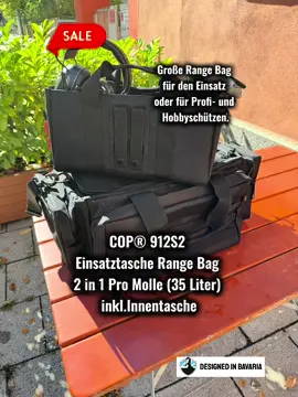 🔥🔥🔥Für Euch im Sale 🔥🔥🔥🔥 ➡️ COP® 912S2 Einsatztasche Range Bag 2 in1 Pro Molle (35 Liter) inkl.Innentasche ➡️ 129,90€ statt 169,99 € * = 24% gespart Farbe: schwarz Material: Polyester 600D Volumen: 35 l Das Gesamtvolumen setzt sich zusammen aus: Hauptfach: 24 l Je ein Fach an der Stirnseite mit 1 l bzw. 2 l Zwei Fächer an der Längsseite mit je 2 l und ein Fach an der gegenüberliegenden Längsseite mit 4 l  Die herausnehmbare Innentasche hat ein Volumen von 8 l Große Range Bag aus hochwertigem, reißfestem Nylon für den Einsatz oder Profi- und Hobbyschützen. An der Frontseite befinden sich Molleschlaufen zur Anbringung diverser Ausrüstungsgegenstände mit Molle oder Karabinern.  Die herausnehmbare, gepolsterte Innentasche mit verstärkten Tragegriffen, an den Stirnseiten befinden sich Einhängeösen aus Metall für einen Tragegurt, an einer Längsseite befinden sich Befestigungslaschen für das Molle-Schlaufensystem, das man die Innentasche außen an der Haupttasche befestigen kann.  Viel Platz für Munition, Gehörschutz, Werkzeug und sonstiges Zubehör. Ein großes Seitenfach mit getrennten Innenfächern für 8 Magazine. Seitlich sind 4 kleinere Fächer mit Reißverschlüssen und ein Fach für Trinkflasche oder Dose angebracht. Die herausnehmbare Innentasche mit MOLLE Schlaufen misst 42 x 15 x 22 cm und verfügt über ein Hauptfach mit 2 verstellbaren Zwischenfächern sowie zwei Einschubtaschen mit Reißverschluss. ……… Ruhig weitersagen😍👍 Schönen Freitag  Euer COP Shop Team Von Profis für Profis 👮‍♀️