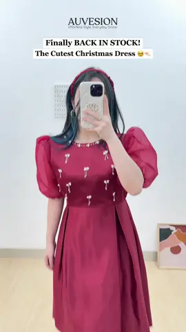 Jangan lupa siapin outfit natal kamu tahun ini beb 😣 kalau masih bingung cek dress ini di kernajang kuning 😍#Auvesion #AuvesionDress #DressPesta #DressNatal #MidiDress #1111sale #promomakan1111 #masukberanda 
