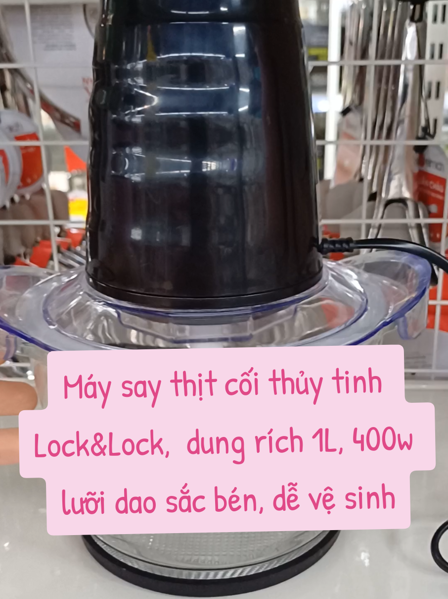 ✌️✌️Máy say thịt cối thủy tinh Lock&Lock dung tích 1L, 400w. 