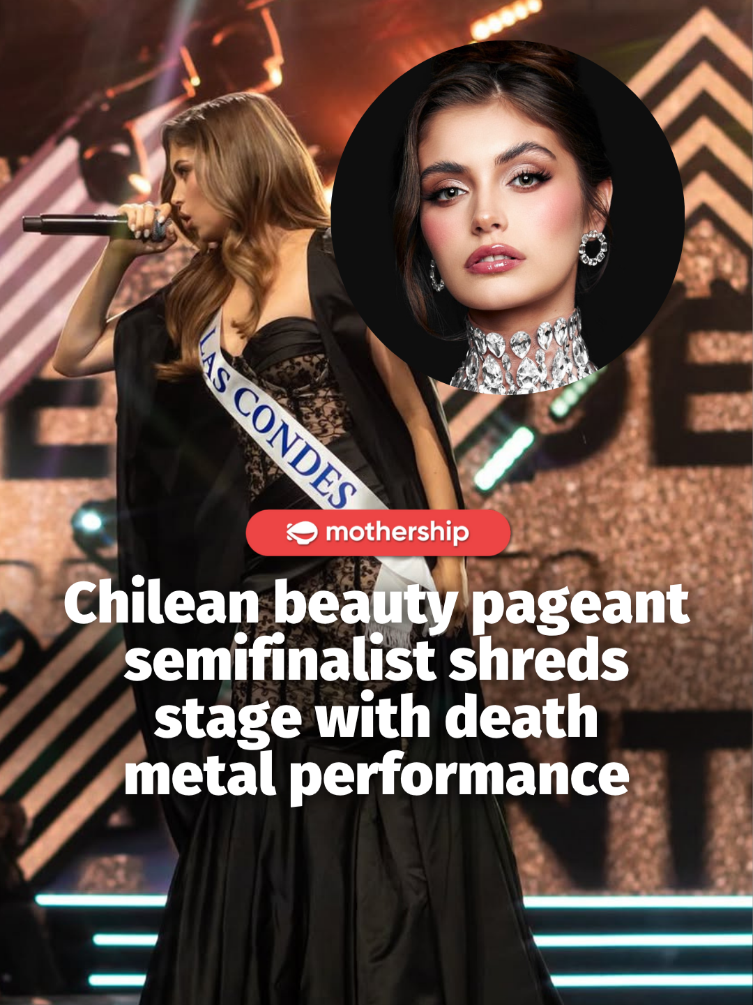 27-year-old Chilean model Ignacia Fernández is the lead vocalist of the metal band Decessus. During the Miss World Chile 2025 semifinals, Fernández surprised the crowd with a performance of her band’s new song from their upcoming album, accompanied by the band’s guitarist. Taking to Instagram, she explained: “Metal has been a fundamental part of who I am as a person and of my life: a refuge, a source of strength and purpose.” “It was a great experience to break down barriers on open television, inspire, be real with it, and show that you don't have to fear the prejudices of others,” she added. Her performance earned her a spot in the finals, which will take place on Nov. 9. #missworldchile2025 #missworldchile #beautypageant #fyp #news