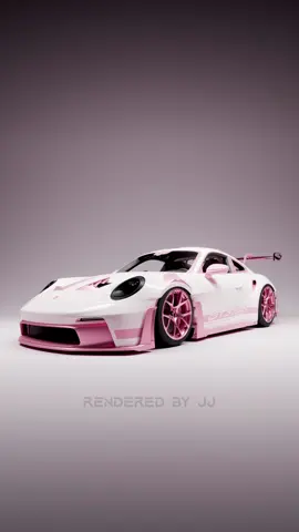 Pink 911 GT3 RS🌸💞 #cartok #3d #blender #porsche #911 