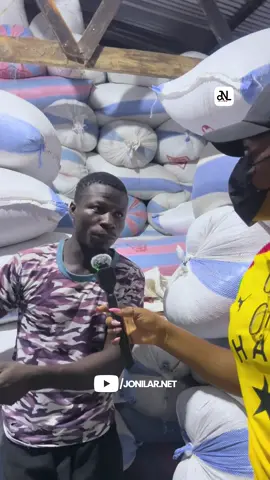 We visited a warehouse in Asutsuare and saw thousands of rice bags that have been sitting there for about six months. Farmers say they are not selling much, and business is slow.