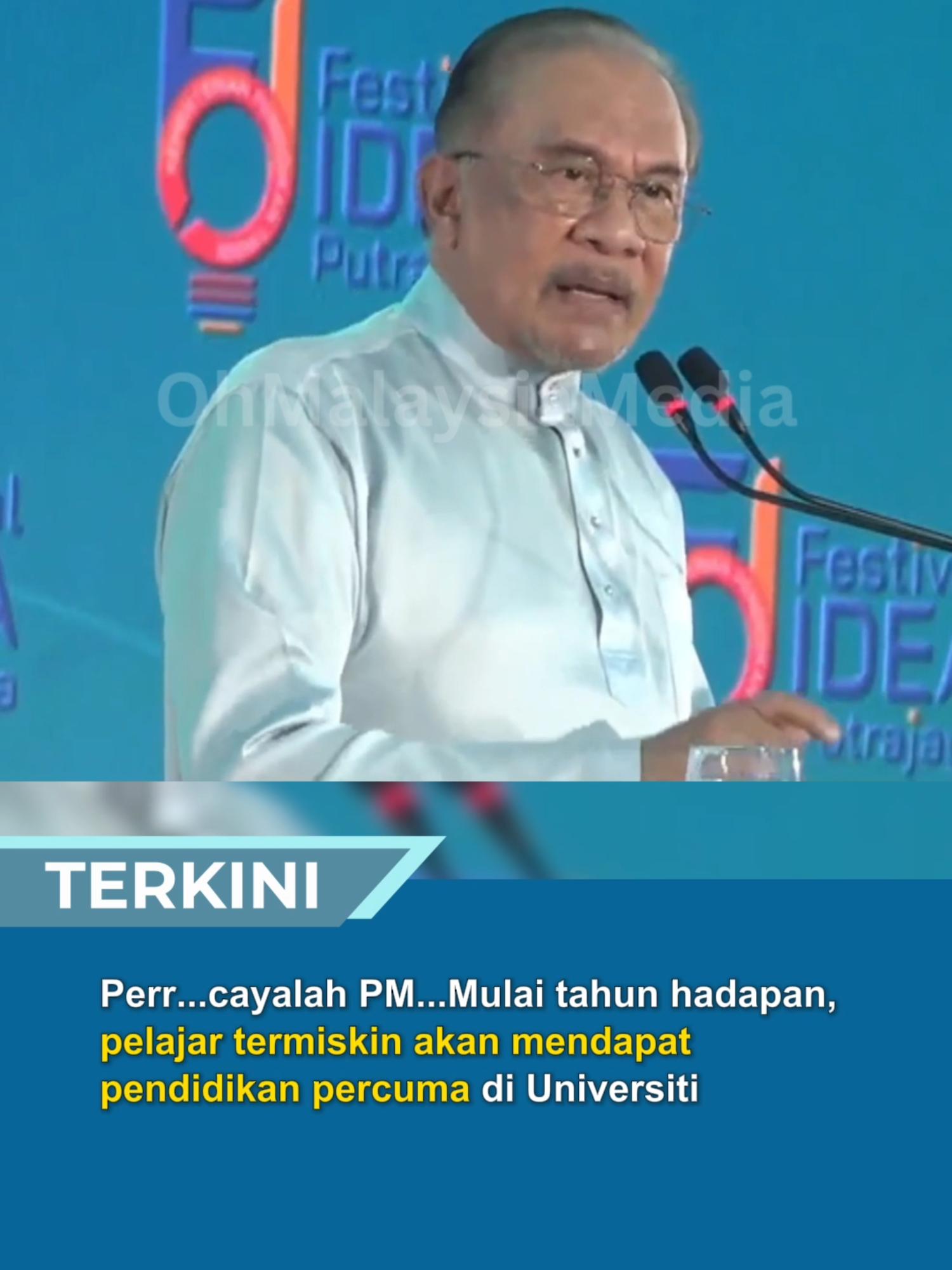 Perr...cayalah PM...Mulai tahun hadapan, pelajar termiskin akan mendapat pendidikan percuma di Universiti #trendingnewsmalaysia #beritaditiktok #fyp #anwaribrahim #kualalumpur