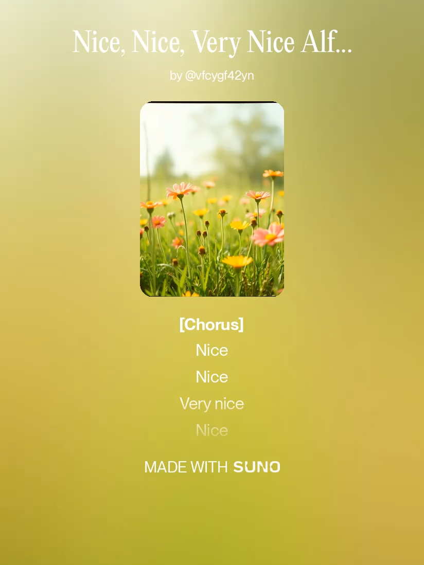 Nice, Nice, Very Nice Alfa