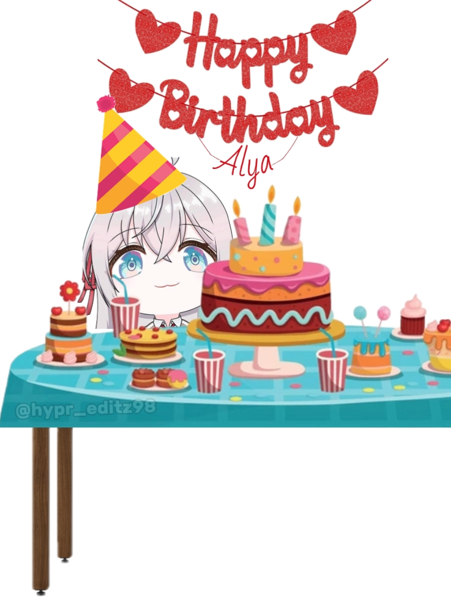 Part Special | Happy birthday Alya! 🎉🥳  #alyasometimeshidesherfeelingsinrussian #alya #meme #wagurikaoruko #anime 