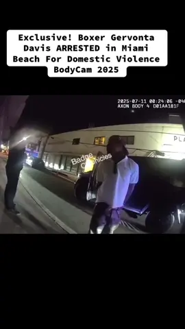 Exclusive! Boxer Gervonta Davis ARRESTED in Miami Beach For Domestic Violence  BodyCam 2025