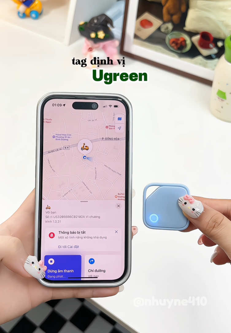 Đồ vật hay gì mà lỡ qa Cam cũng biết luôn á chòi 😂 #smarttag #airtag #tagdinhvi #thietbitheodoidinhvi #xuhuong 