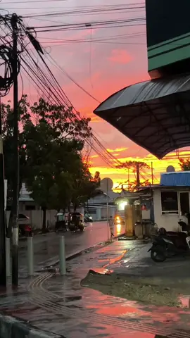 sunset and rain #fyppppppppppppppppppppppp 