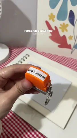 Personalized small stamp ✨🫶 #stamp #officesupplies 