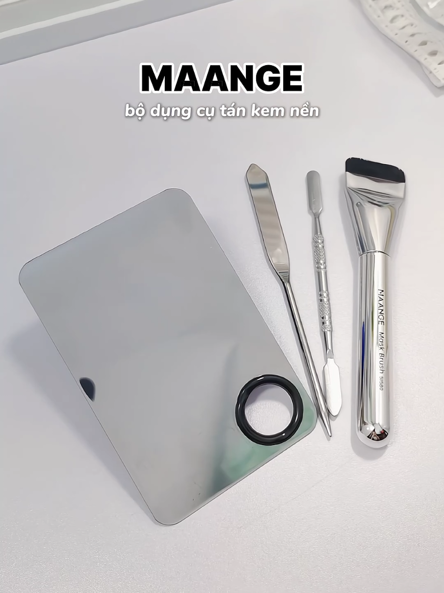 bộ khay cọ tán nền, chị em nào cũng nên có nha #maange #maangebeauty #khaycotannen #makeup 