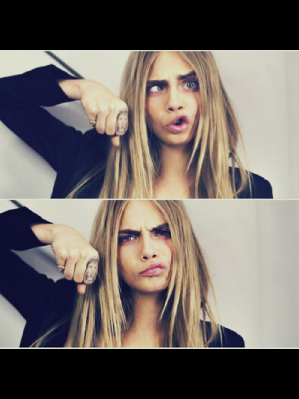 unreal face card  #caradelevingne #goddess #facecard #insanefacecard 