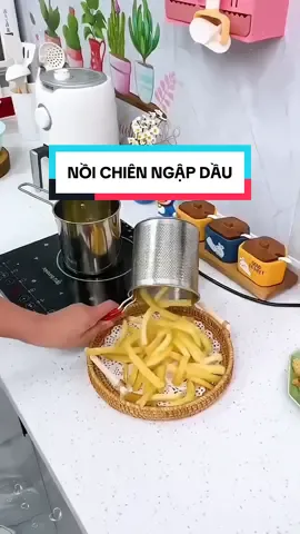 Nồi chiên lòng sâu tiện lợi nhà nào cũng cần để chiên rán #noichienlongsau #noichiengapdau #noichiensaulong #noichieninox #noichienkhongdaudanang  