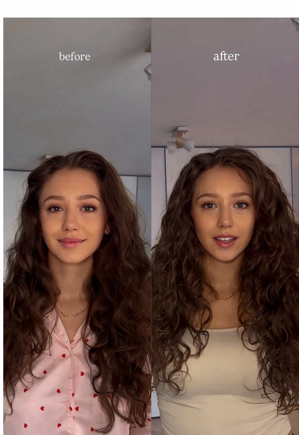 Sunt zile în care părul meu are propria agendă dar 10 minute cu masca aceasta și totul revine la normal. Textură, bucle vii și zero stres 💜✨ #curlyhair #aussie #cg #parcret 