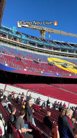 Live from the Camp Nou. What a beautiful day to enjoy FC Barcelona open training 💙❤️ #fcbarcelona🔵🔴 #fcbarcelona #spotifycampnou #campnou🔴🔵 