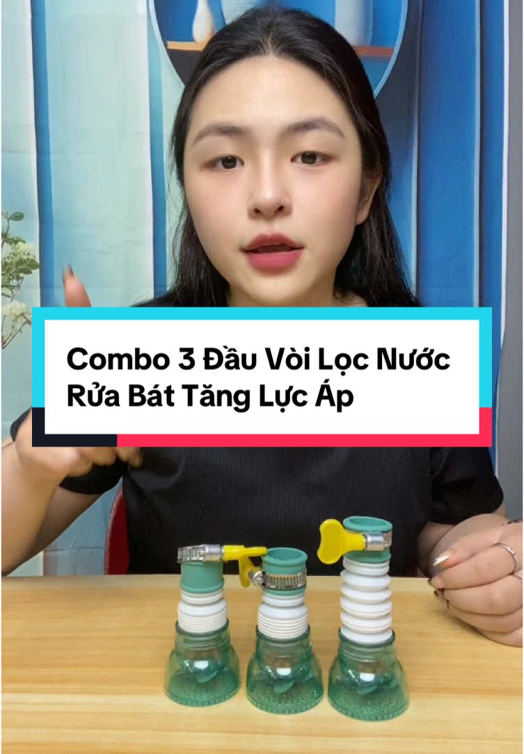 Combo 3 Đầu Vòi Lọc Nước Rửa Bát Tăng Lực Áp #dauvoitangap #dauvoinuoc #locnuoc #voilocnuoc #xh #viral #khosihungphu2 