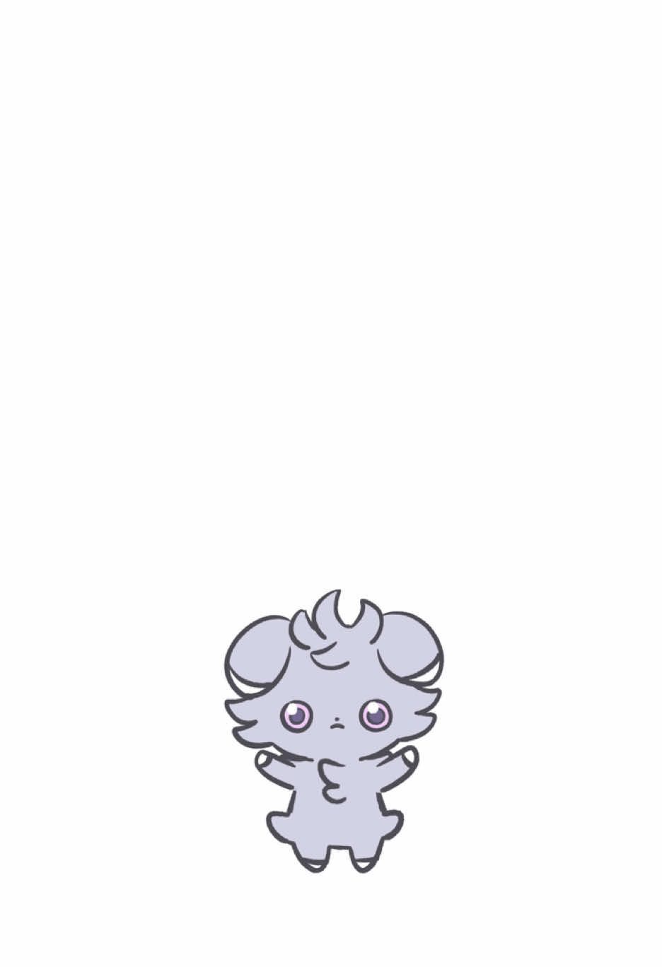 もこおー！！ Ib :@Eupholie 様 #ポケモン #pokemon #アニメーション #2danimation #ニャスパー 