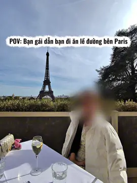 Ăn trưa bên thềm Eiffel #xuhuong #france #paris #dulich #luxury