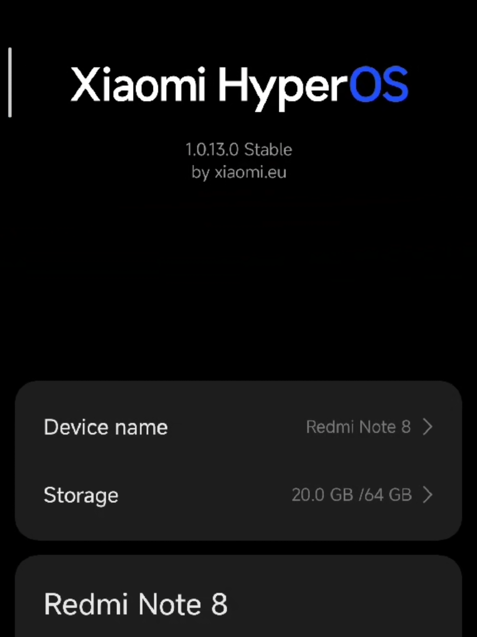 lumayan lah wkwkw #redminote8 #ginkgo #cusrom #xiaomieu #hyperos 