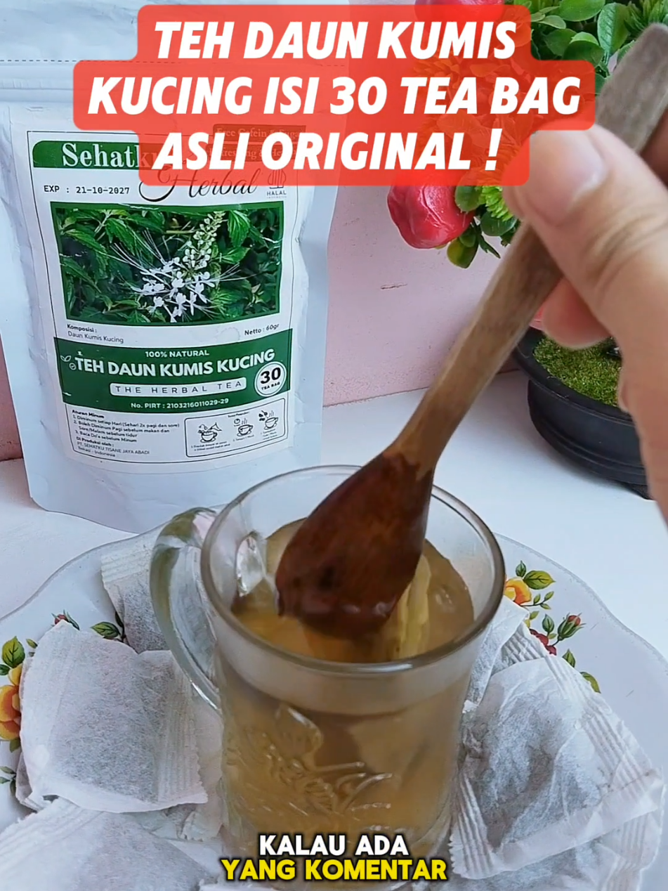 Membalas @armey058 Teh Kumis Kucing Asli Original isi 30 Tea Bag Murni Tanpa Campuran Apapun #tehkumiskucing #tehdaunkumiskucing #daunkumiskucing #tehherbal #fyp 