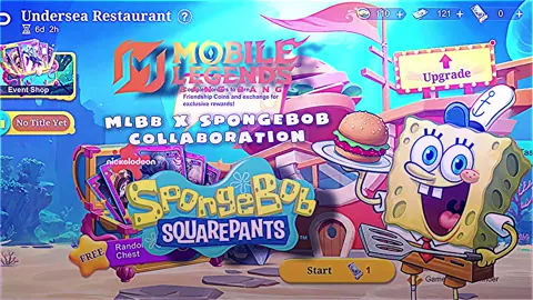 MLBB x SpongeBob — time to cook some Krabby Patties at the Krusty Krab! 🍔 #MLBBxSpongebob #MLBBFriendFest #MLBBFV 