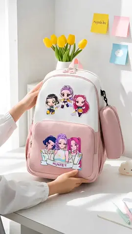 Ada banyak lagi design backpack dlm beg kuning #backpackhuntrix #backpackkpopdemonhunters #begsekolah #beghuntrix #begkpopdemonhunters 