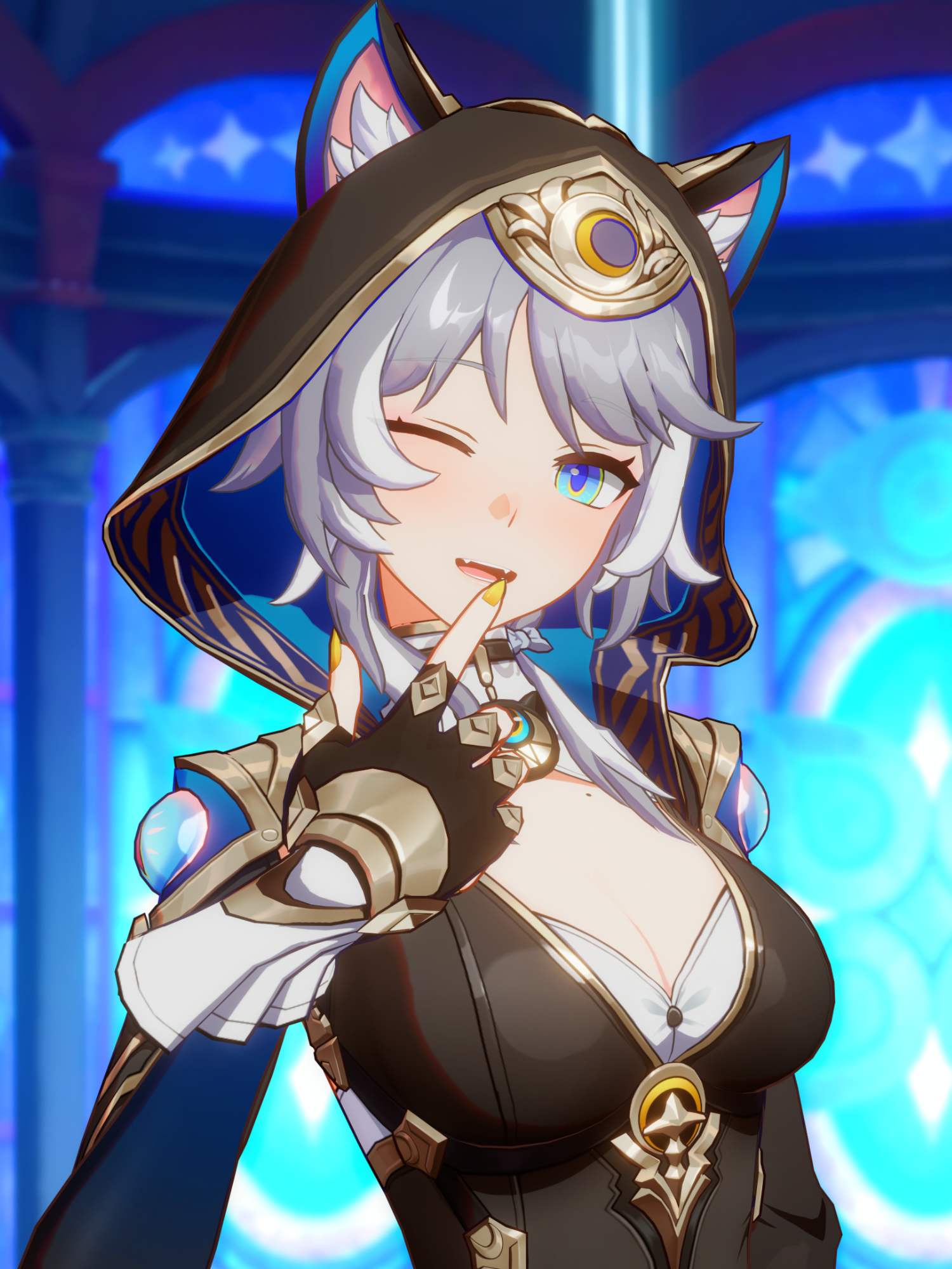 Cipher / Sugar On My Tongue【Honkai Star Rail MMD】 Credit:  - Song: Tyler, The Creator- Sugar On My Tongue  - Model: Cipher - miHoYo  - Motion: @tencha.3d     - Scene: miHoYo  - Shader: 小二今天吃啥啊  - Software: Blender, Premiere Pro #Cipher #HonkaiStarRail #hsrcreators #hsrfanart #mmd #shorts #hsrtrailer  #赛飞儿 #サフェル