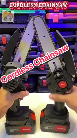 NeoSteel 6 inch cordless chainsaw solid talaga pag may sarili kang chainsaw #chainsaw #chainsawman #chainsawmanedit #portablechainsaw #cordlesschainsaw  